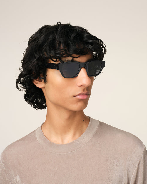 Black 75009 Sunglasses - Man - 2 - AMI Paris - Ami Paris