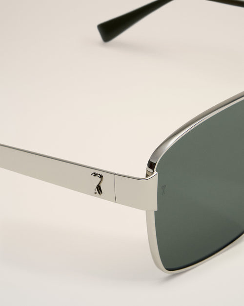 Silver/Black Stainless Steel 75007 Sunglasses - 4 - Ami Paris