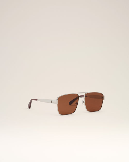 Silver/Purple Stainless Steel 75007 Sunglasses - 7 - Ami Paris