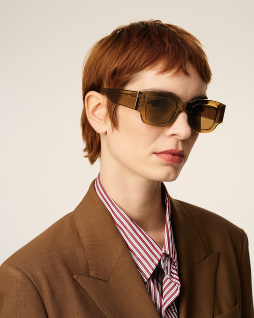                                     Brown Acetate 75001 Sunglasses - 3                                 - Ami Paris