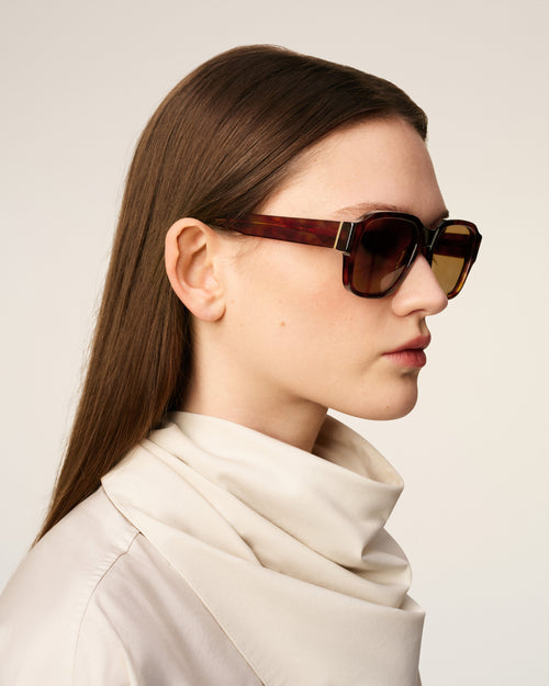                                     Brown Acetate 75006 Sunglasses - 3                                 - Ami Paris