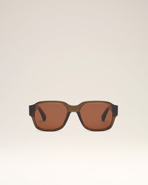 Brown 75006 Sunglasses - DARK BROWN - Ami Paris