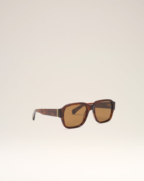 Brown Acetate 75006 Sunglasses - Man - 3 - AMI Paris - Ami Paris