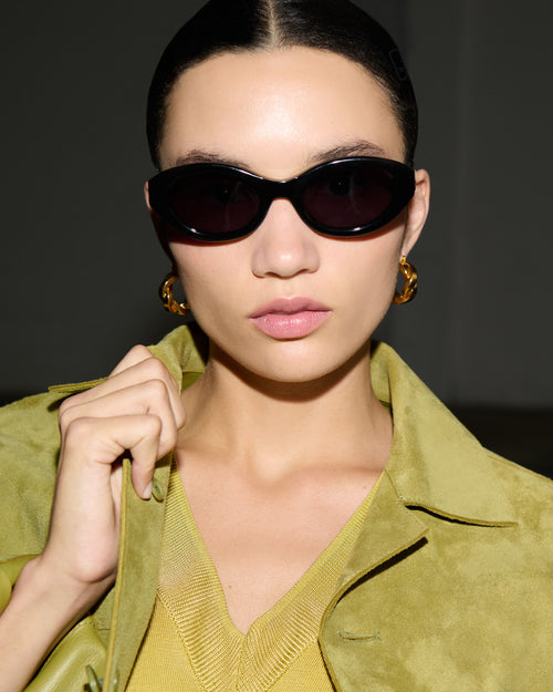 Black 75017 Sunglasses - Woman - 11 - AMI Paris - Ami Paris