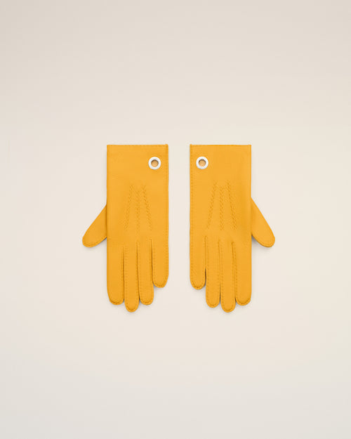 Gants jaunes en cuir grainé - Homme - 1 - AMI Paris - Ami Paris