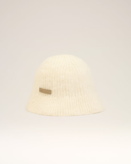                                 White Mohair Ami Bucket Hat - 3                             - Ami Paris