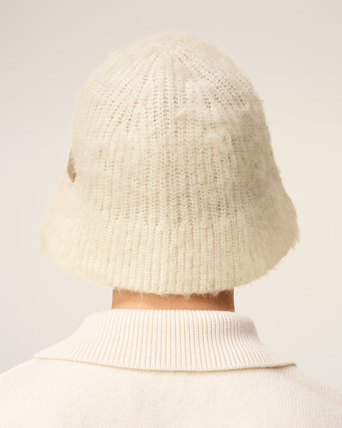 White Mohair Ami Bucket Hat - 6 - Ami Paris