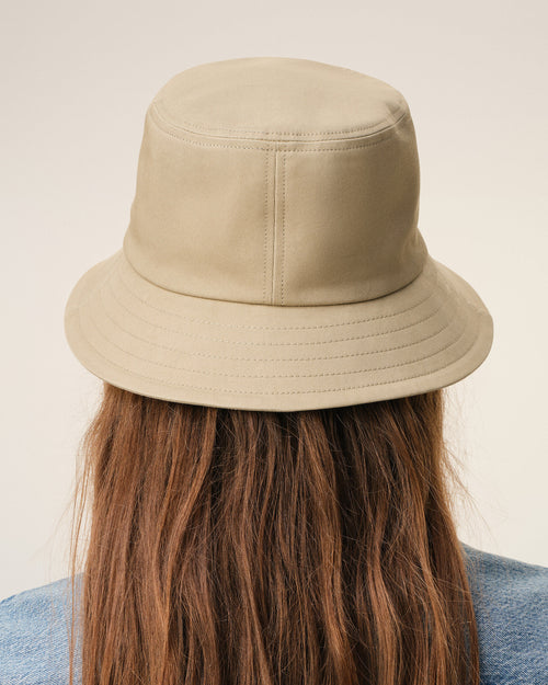 Beige Cotton Ami De Coeur Bucket Hat - 12 - Ami Paris