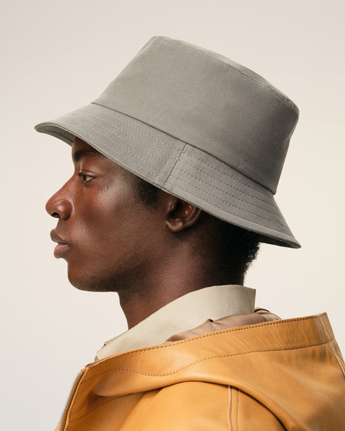 Grey Cotton Ami De Coeur Bucket Hat - Man - 5 - AMI Paris - Ami Paris