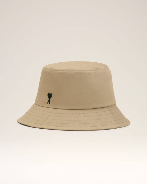 Beige Cotton Ami De Coeur Bucket Hat - 2 - Ami Paris