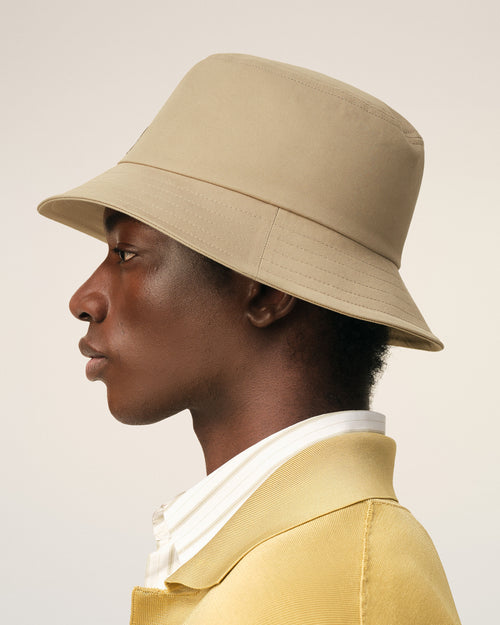 Beige Cotton Ami De Coeur Bucket Hat - 5 - Ami Paris