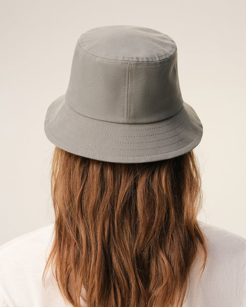 Grey Cotton Ami De Coeur Bucket Hat - 12 - Ami Paris