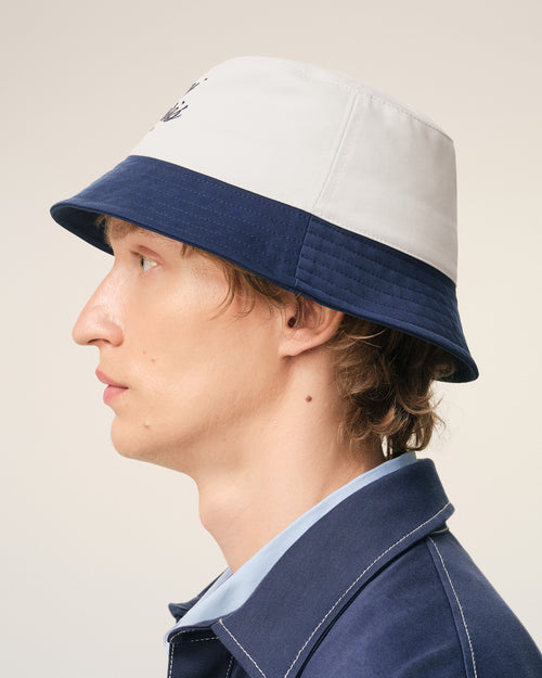 Bob Bleu Et Blanc Ami Paris en Coton - Homme - 5 - AMI Paris - Ami Paris