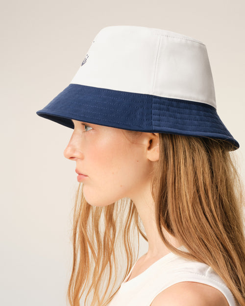 Blue And White Cotton Ami Paris Hat - 11 - Ami Paris
