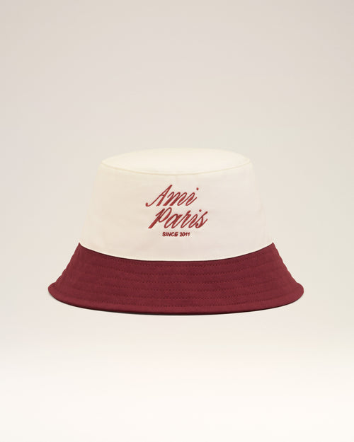 Red And White Cotton Ami Paris Hat - Woman - 10 - AMI Paris - Ami Paris