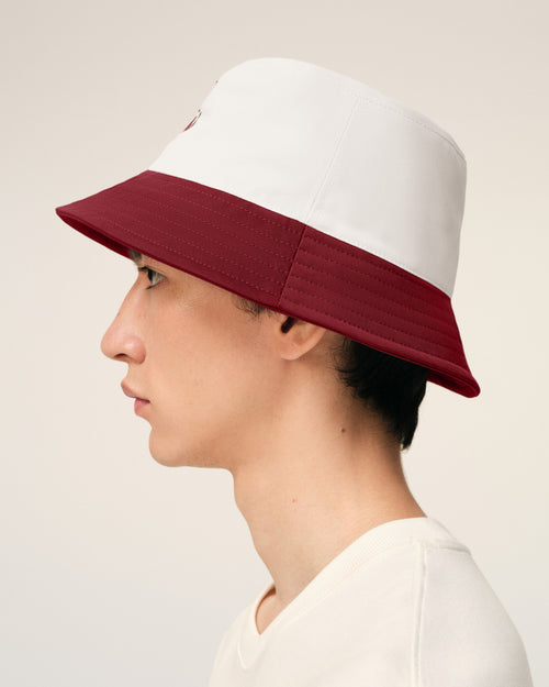Red And White Cotton Ami Paris Hat - 5 - Ami Paris
