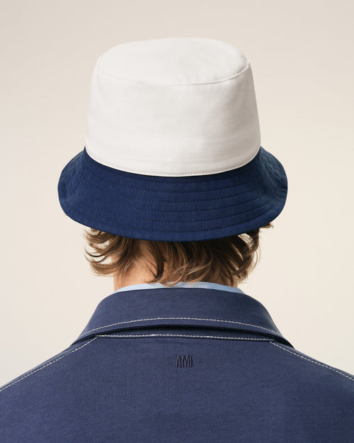 Blue And White Cotton Ami Paris Hat - Man - 6 - AMI Paris - Ami Paris