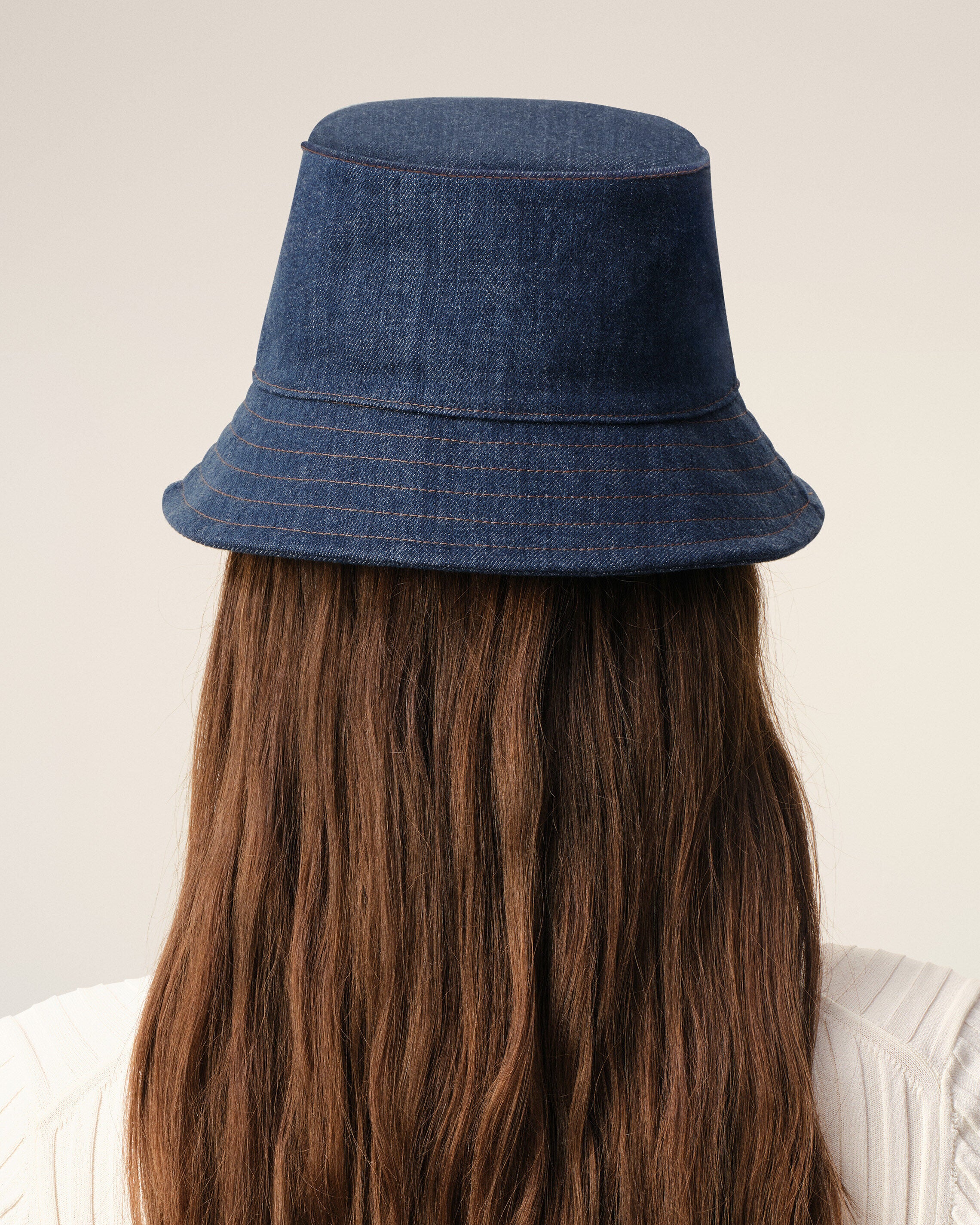 Blue Denim Cotton Ami Paris Heritage Patch Hat - 12