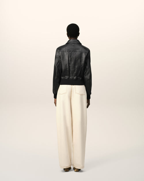 Leather Zipped Jacket - 11 - Ami Paris