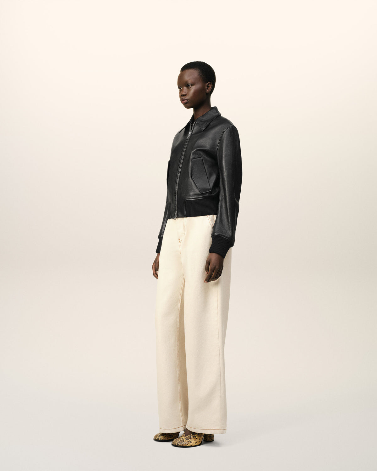 Veste Zippée En Cuir - 12