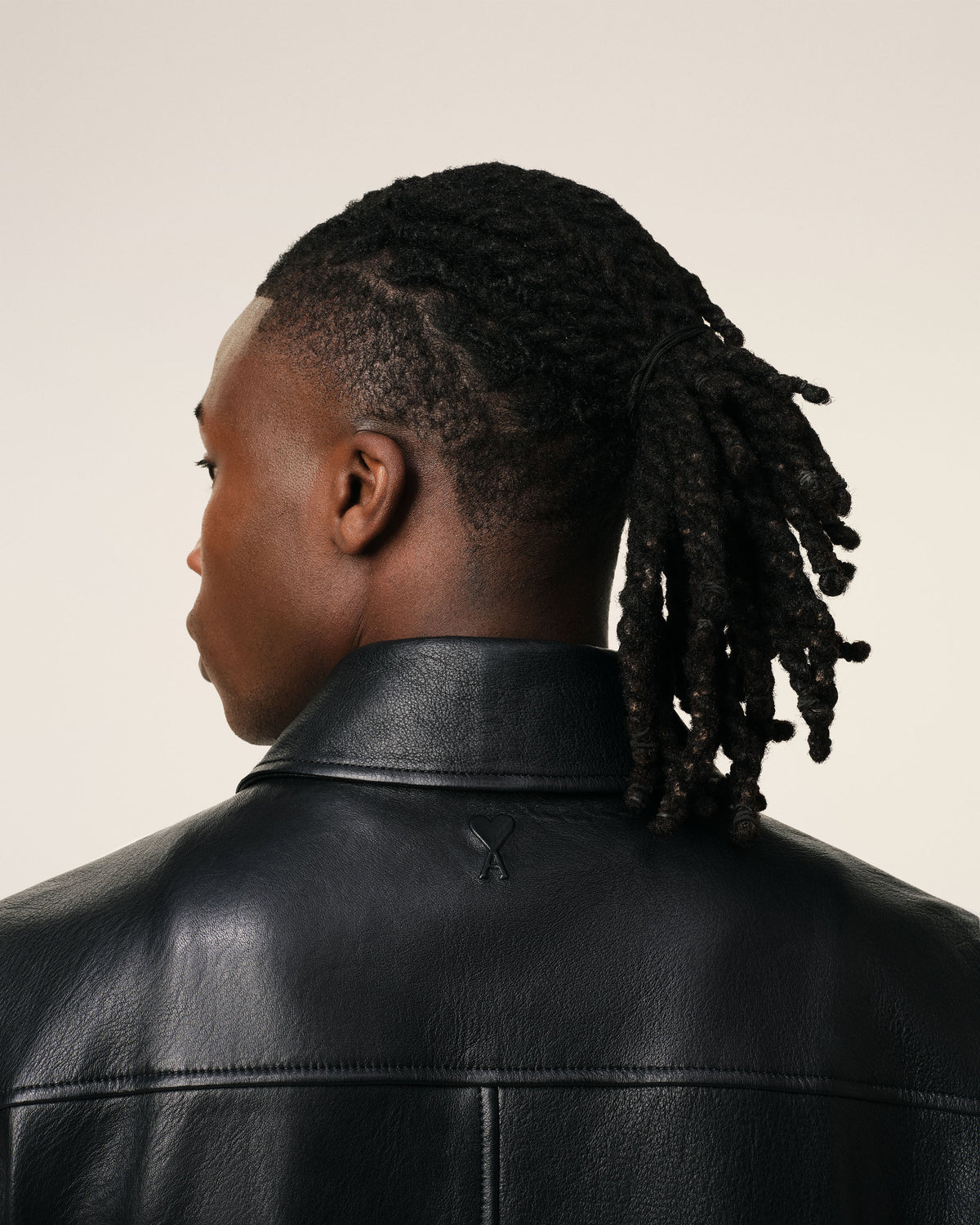 Veste Noire Zippée En Cuir - 4