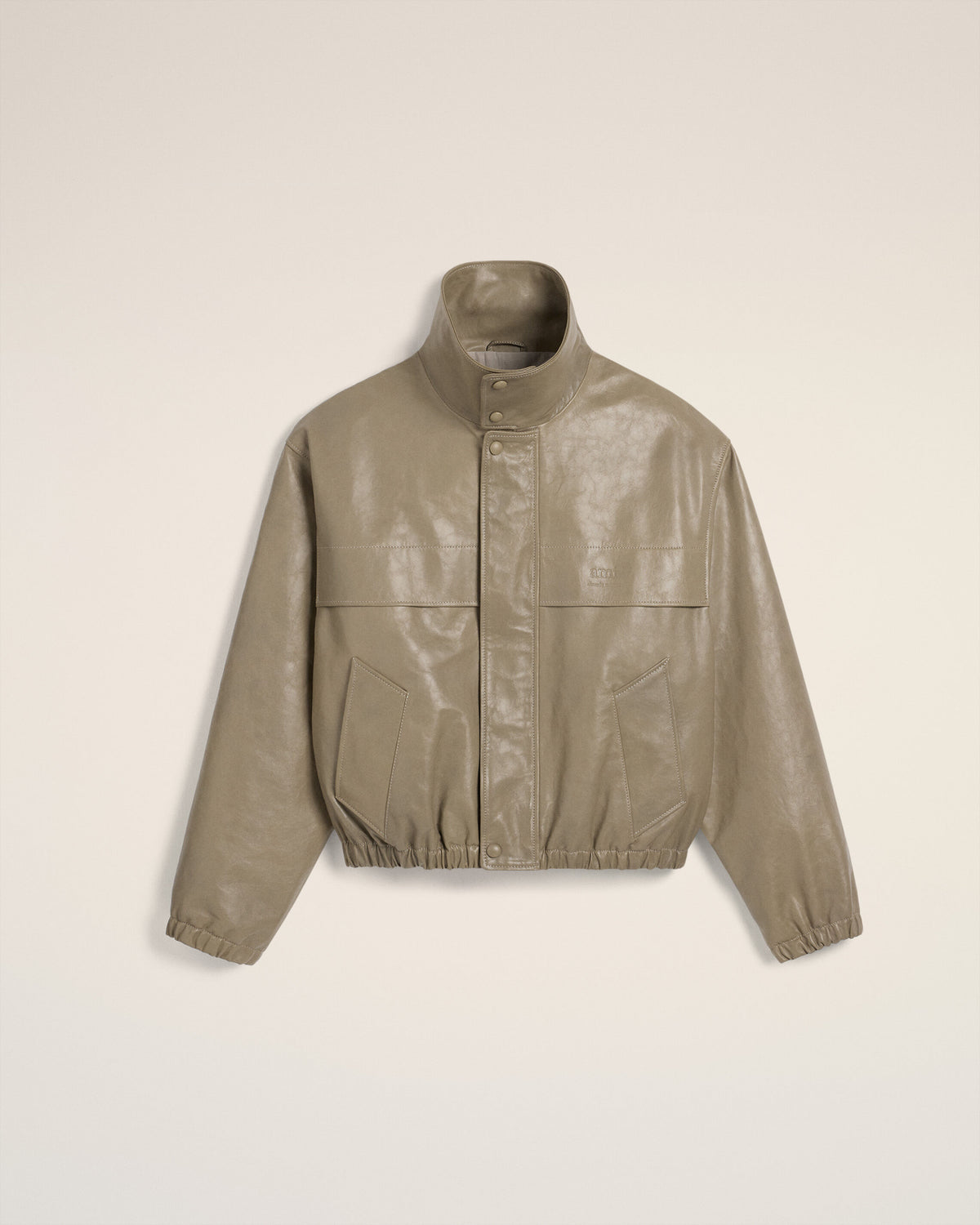 Veste Verte Zippée En Cuir - 7