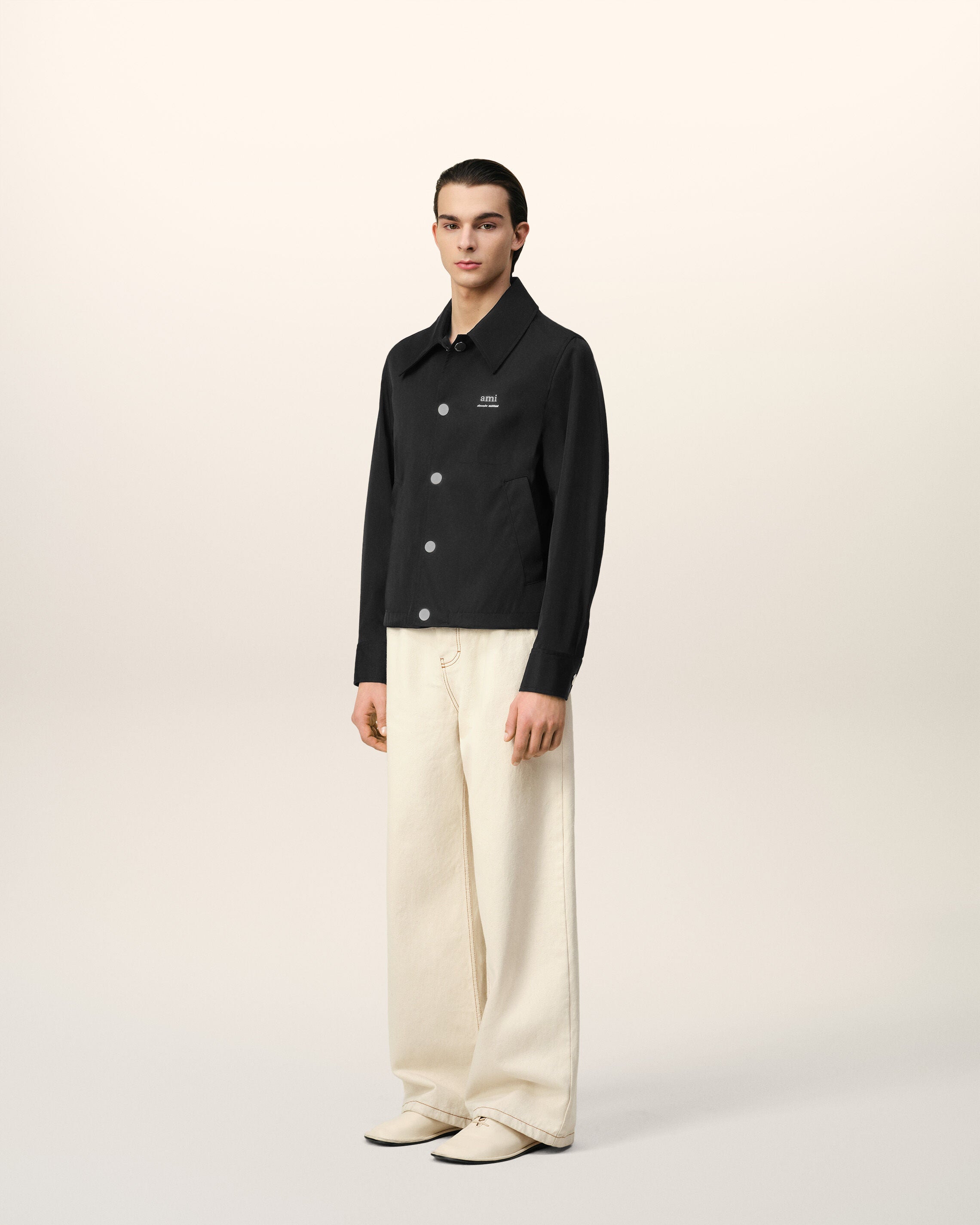 Black Ami Alexandre Mattiussi Buttoned Jacket | AMI PARIS