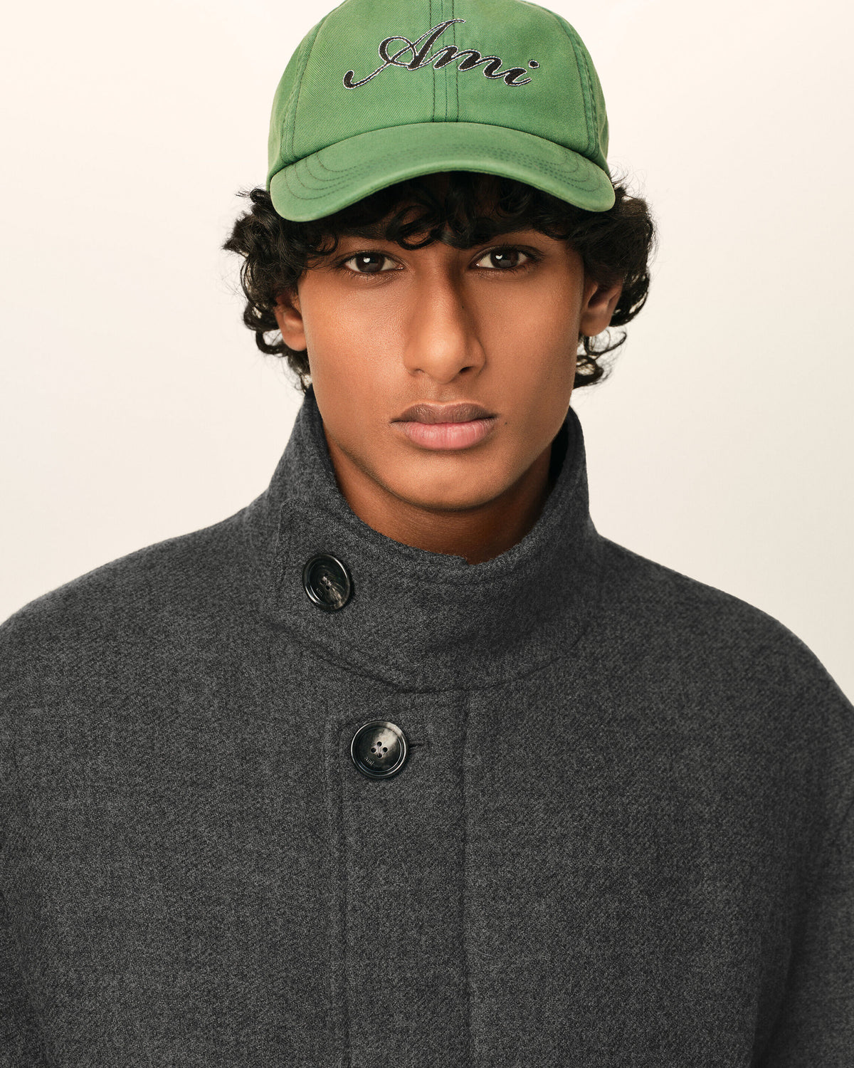 Grey wool padded harrington jacket - 4