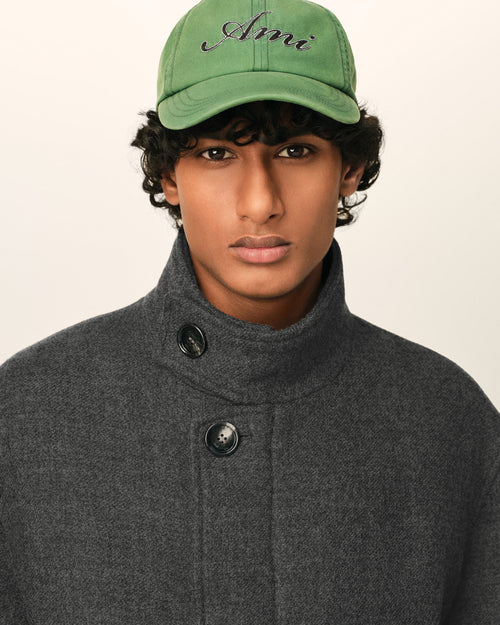 Grey wool padded harrington jacket - Man - 4 - AMI Paris - Ami Paris