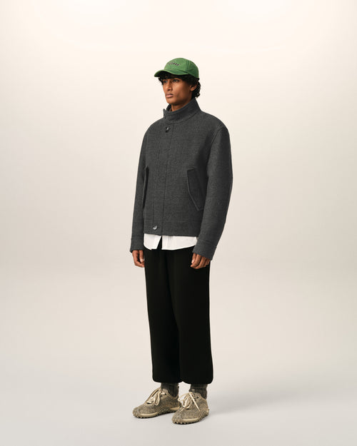 Grey wool padded harrington jacket - Man - 6 - AMI Paris - Ami Paris