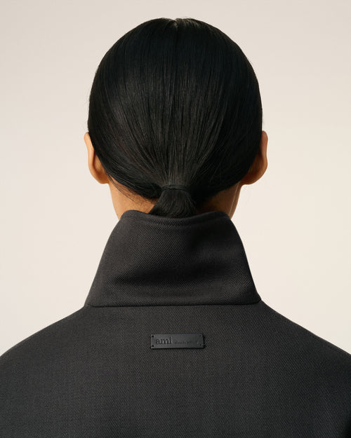 Black Wool Harrington Jacket - 10 - Ami Paris