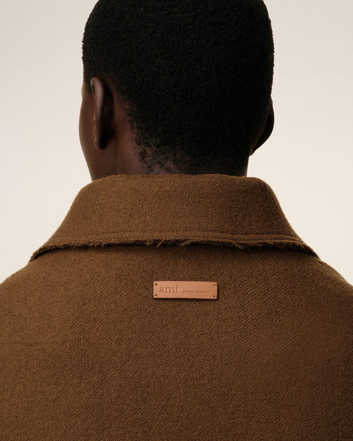 Brown Wool Buttoned Jacket - 4 - Ami Paris