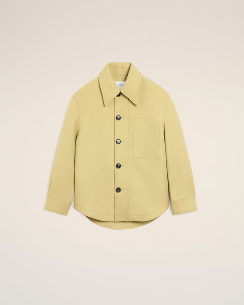                                 Green Wool Buttoned Jacket - 3                             - Ami Paris