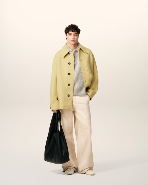 Green Wool Buttoned Jacket - 1 - Ami Paris