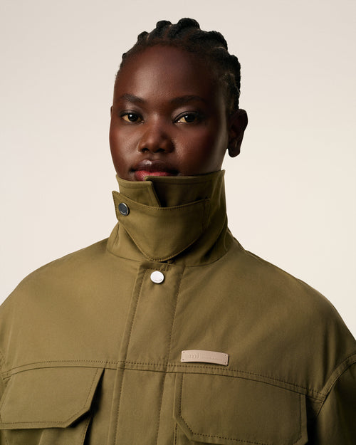 Green Cotton Worker Jacket - 10 - Ami Paris