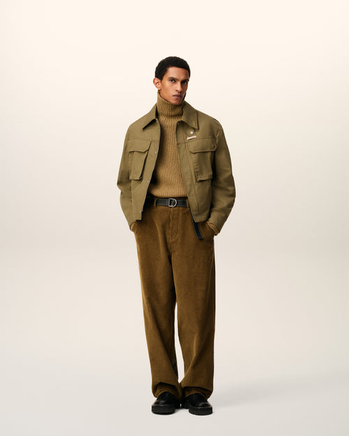 Green Cotton Worker Jacket - 2 - Ami Paris