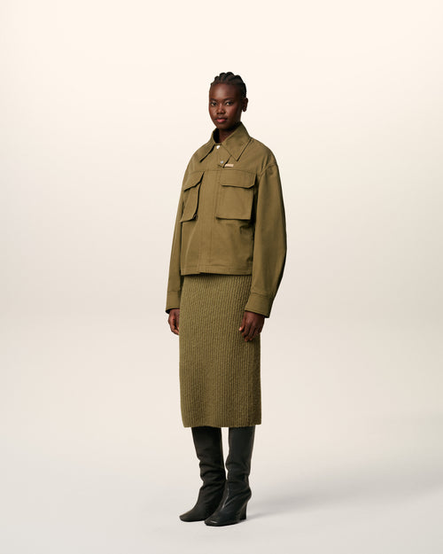 Green Cotton Worker Jacket - 12 - Ami Paris