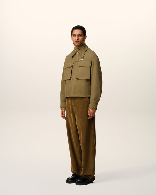 Green Cotton Worker Jacket - 6 - Ami Paris