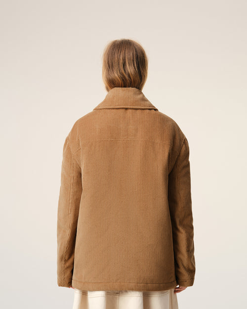 Brown Cotton Corduroy Worker Jacket - 11 - Ami Paris