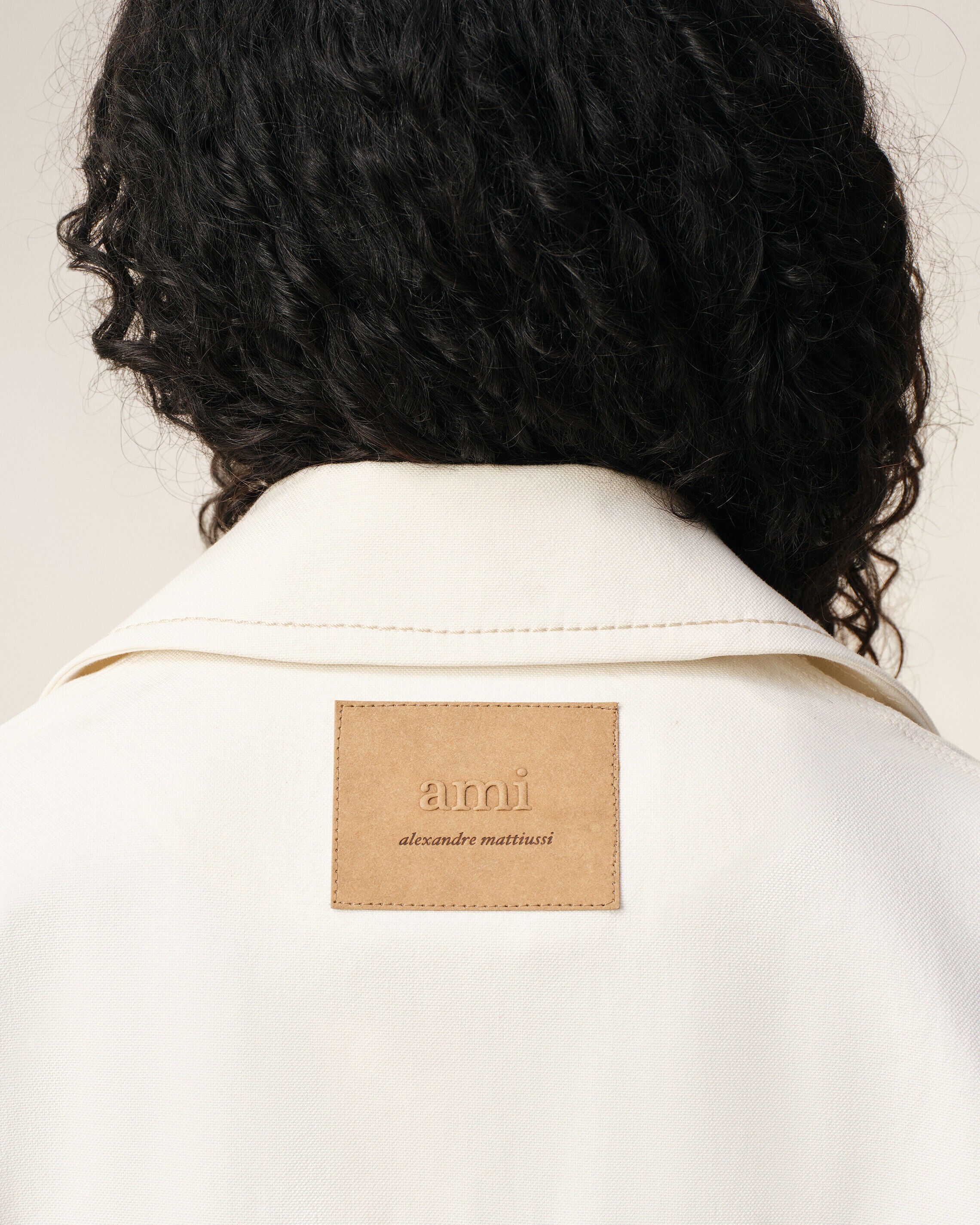 White Cotton Worker Buttoned Jacket - 11