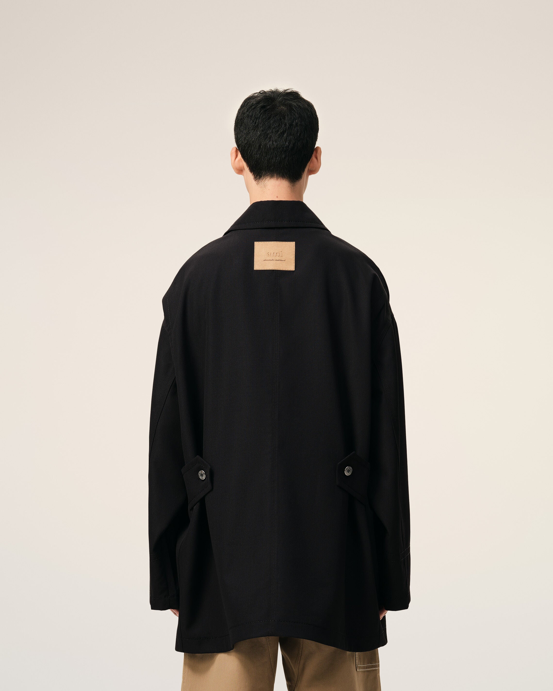 Chaqueta Worker de lana virgen negra - 5