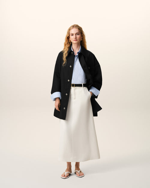                             Worker-Jacke aus schwarzer reiner Schurwolle - 3                         - Ami Paris