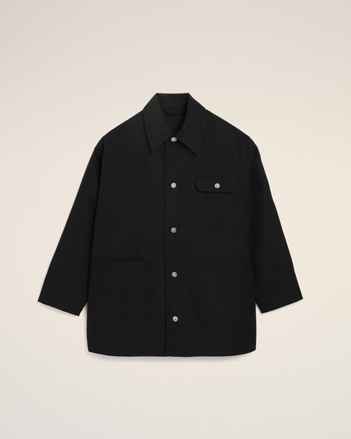Black New Wool Worker Jacket - Woman - 8 - AMI Paris - Ami Paris