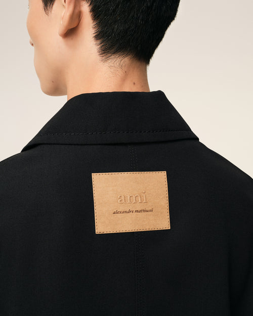 Black New Wool Worker Jacket - Man - 4 - AMI Paris - Ami Paris