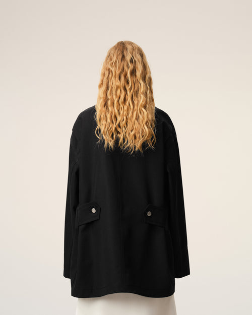 Black New Wool Worker Jacket - 12 - Ami Paris