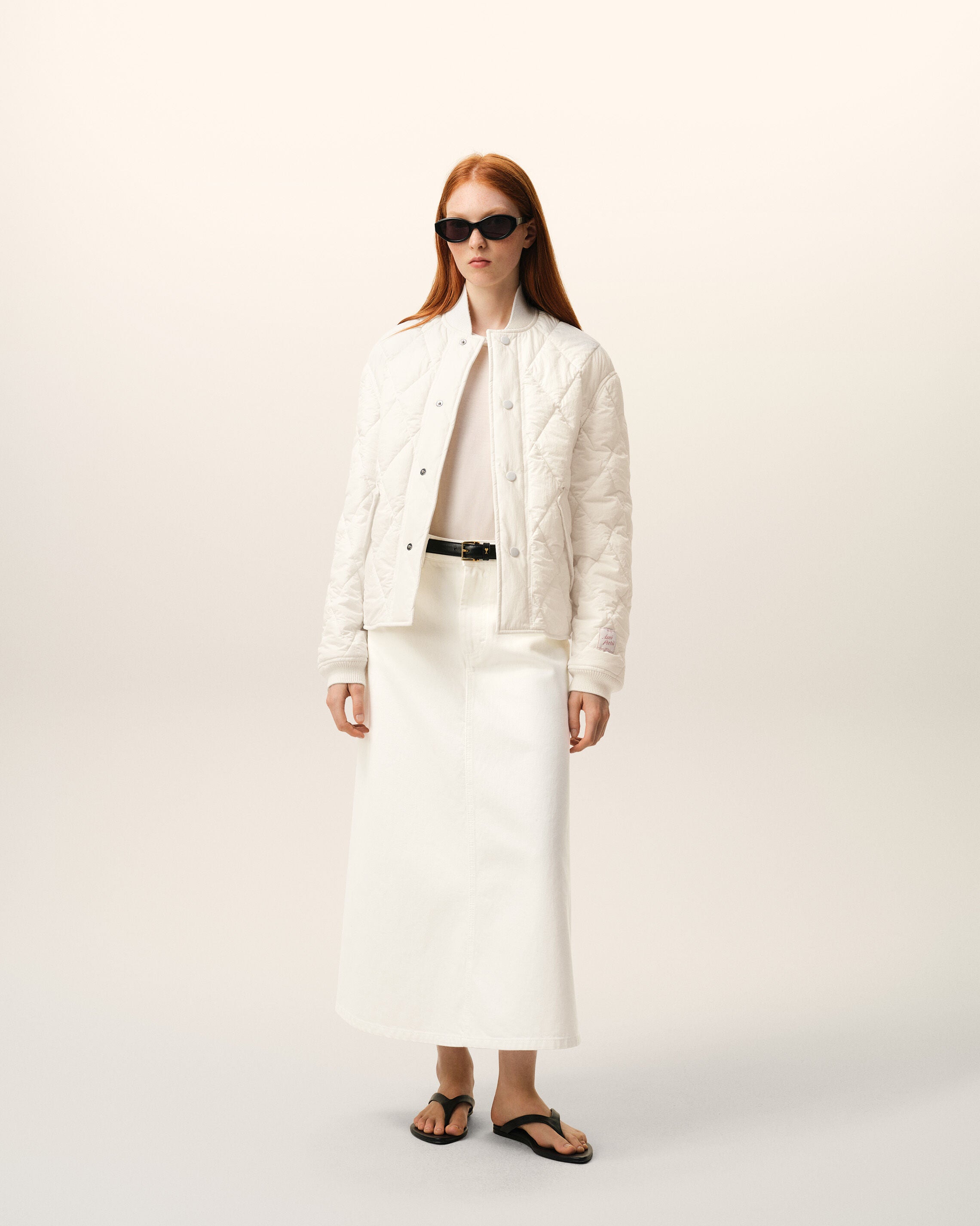 White Nylon Padded Jacket - 8