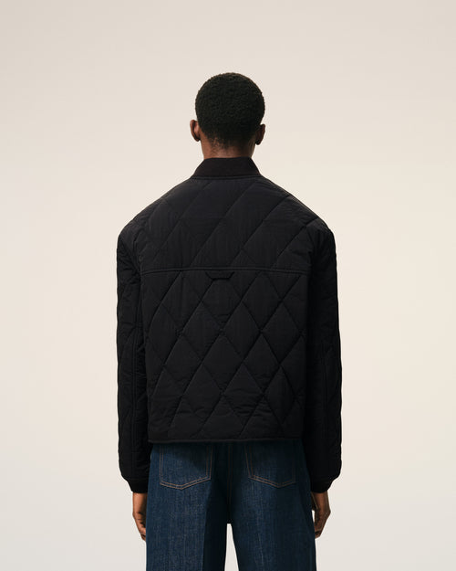 Chaqueta acolchada de nailon negro - Hombre - 5 - AMI Paris - Ami Paris