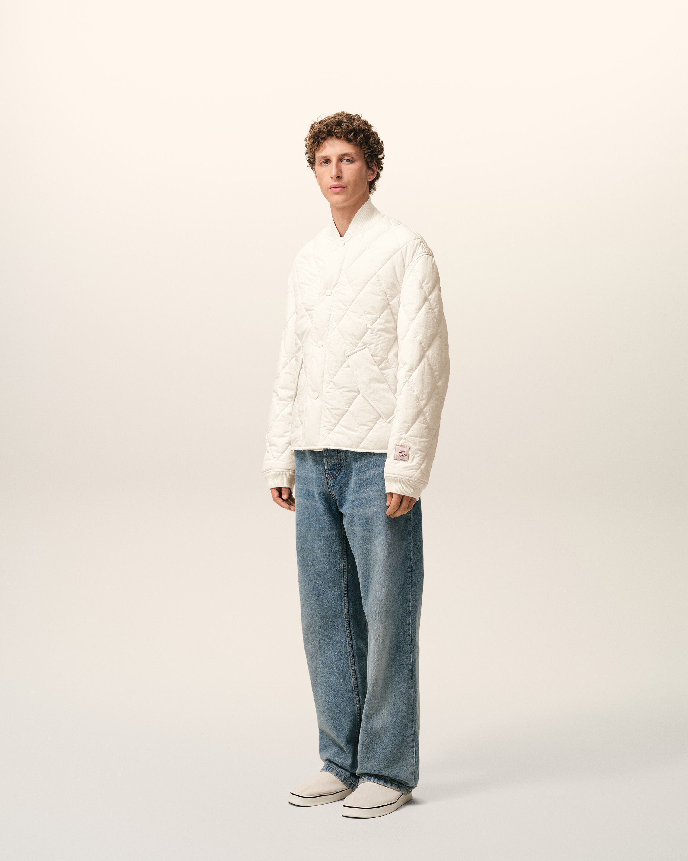White Nylon Padded Jacket - 6