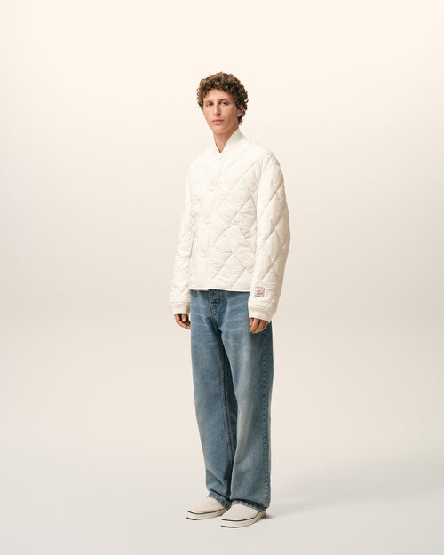 White Nylon Padded Jacket - Man - 6 - AMI Paris - Ami Paris