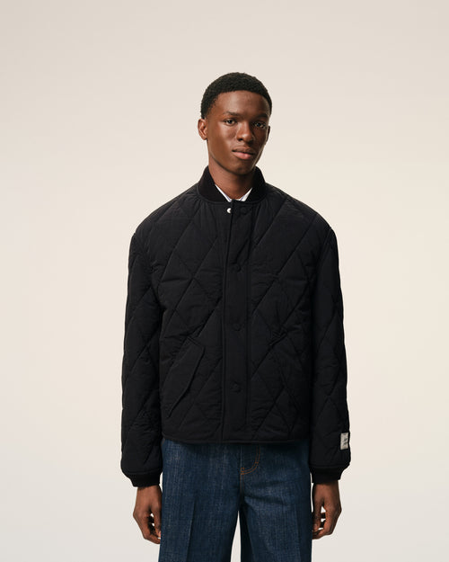 Black Nylon Padded Jacket - 3 - Ami Paris